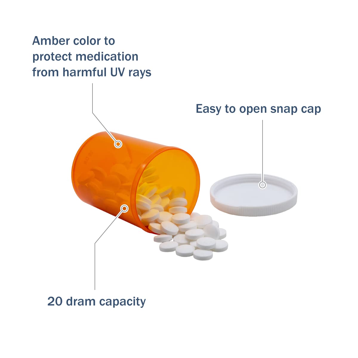 Ezy Dose® 20 Dram Vial (Case of 180)