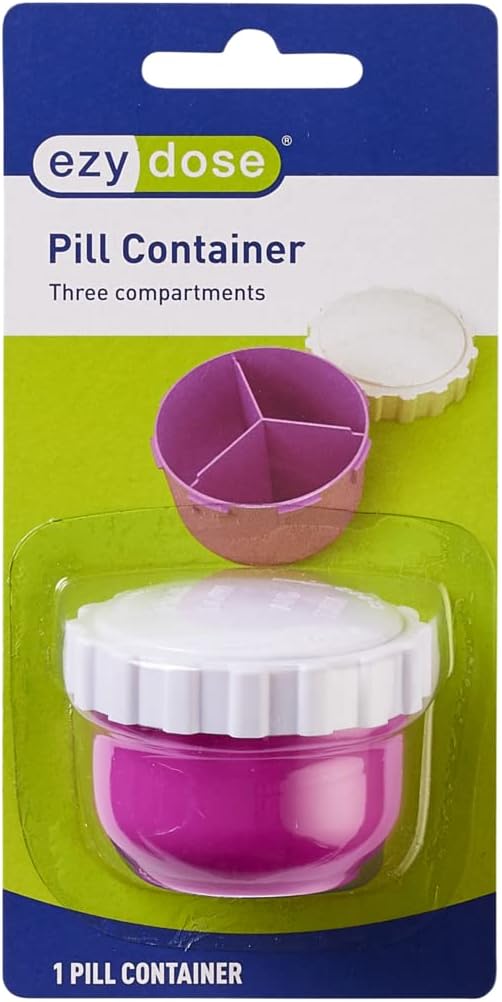 Ezy Dose® Three Compartment Pill Container