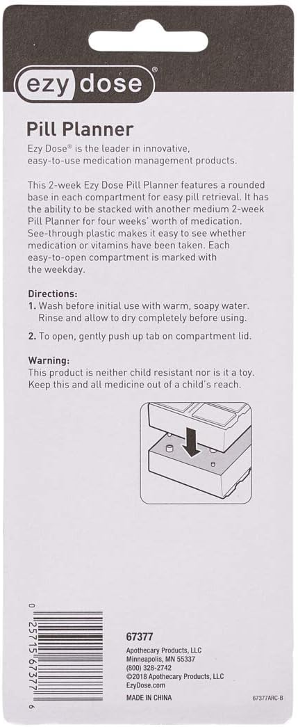 Ezy Dose® Contoured 2-Week Pill Organizer