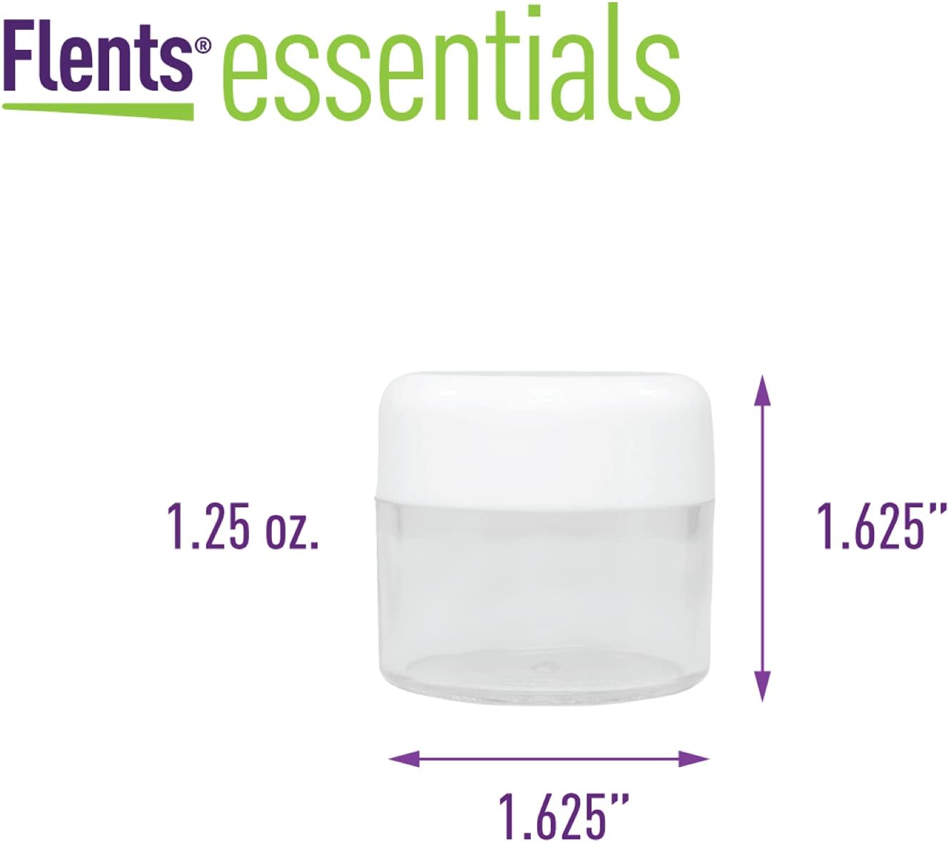Flents® 1.25 oz Travel Cosmetic Jars (6 Pack)