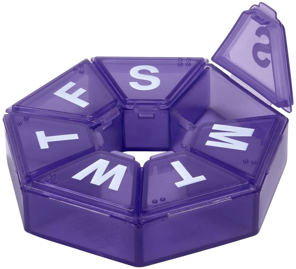 Ezy Dose® Weekly 7-Sided Pill Organizer (Medium)