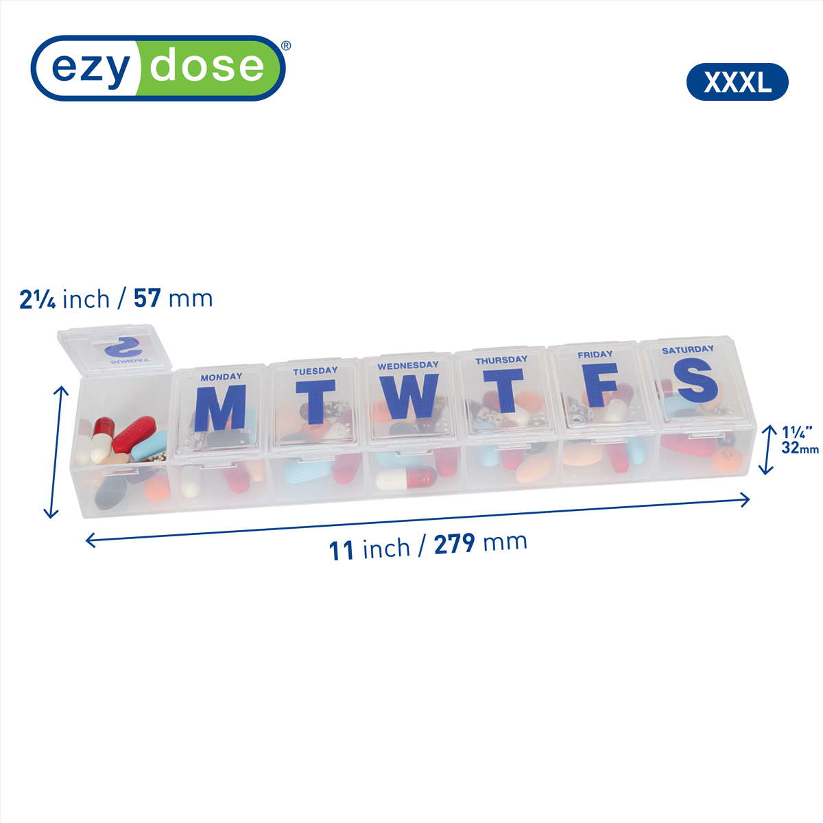 Ezy Dose® Weekly Classic Pill Organizer