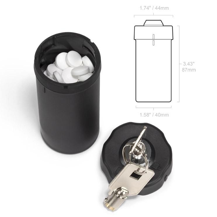 Ezy Dose® Nylon Locking Container containing pills