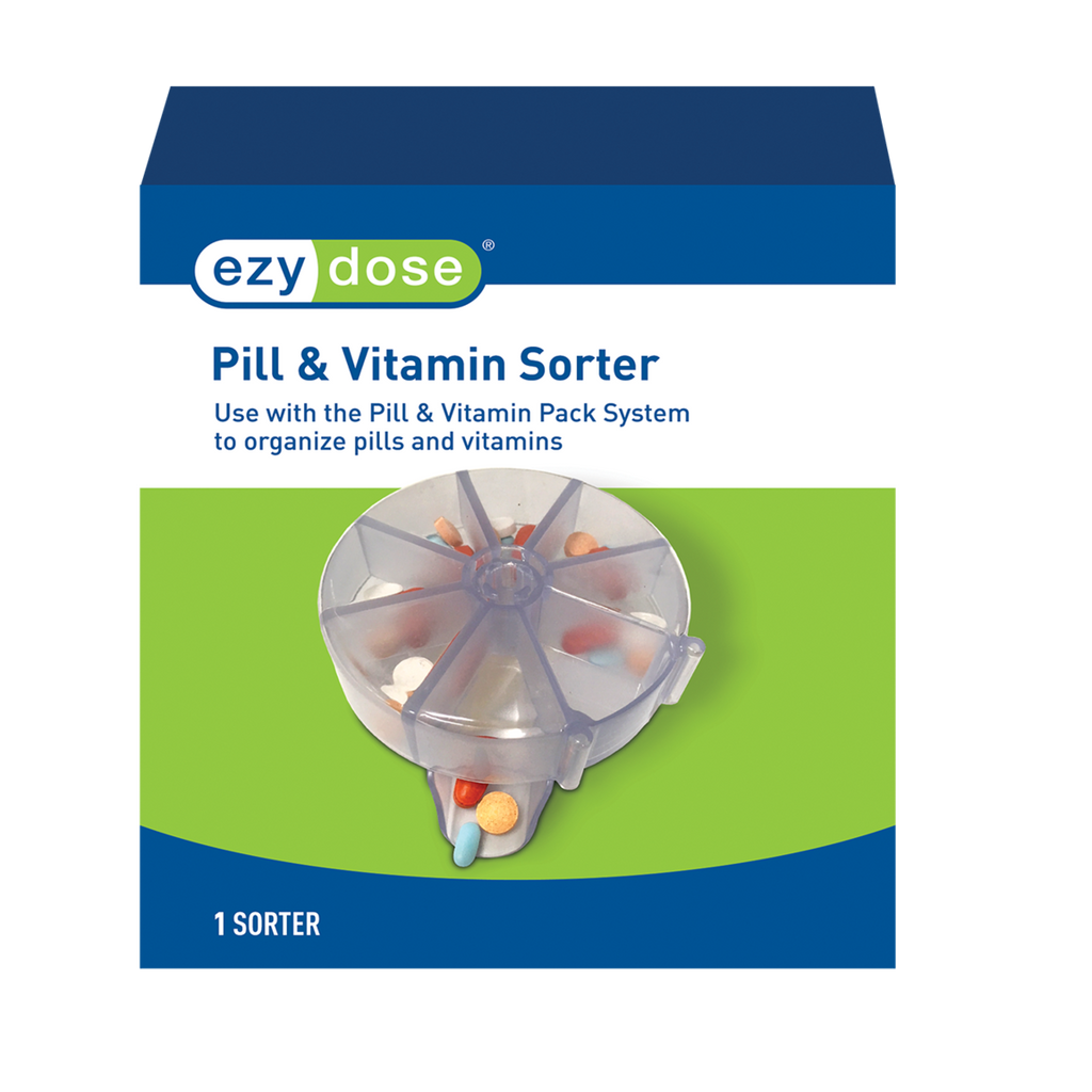 Ezy Dose® Pill Suite Pill & Vitamin Sorter, Use with Pill Suite Pouches