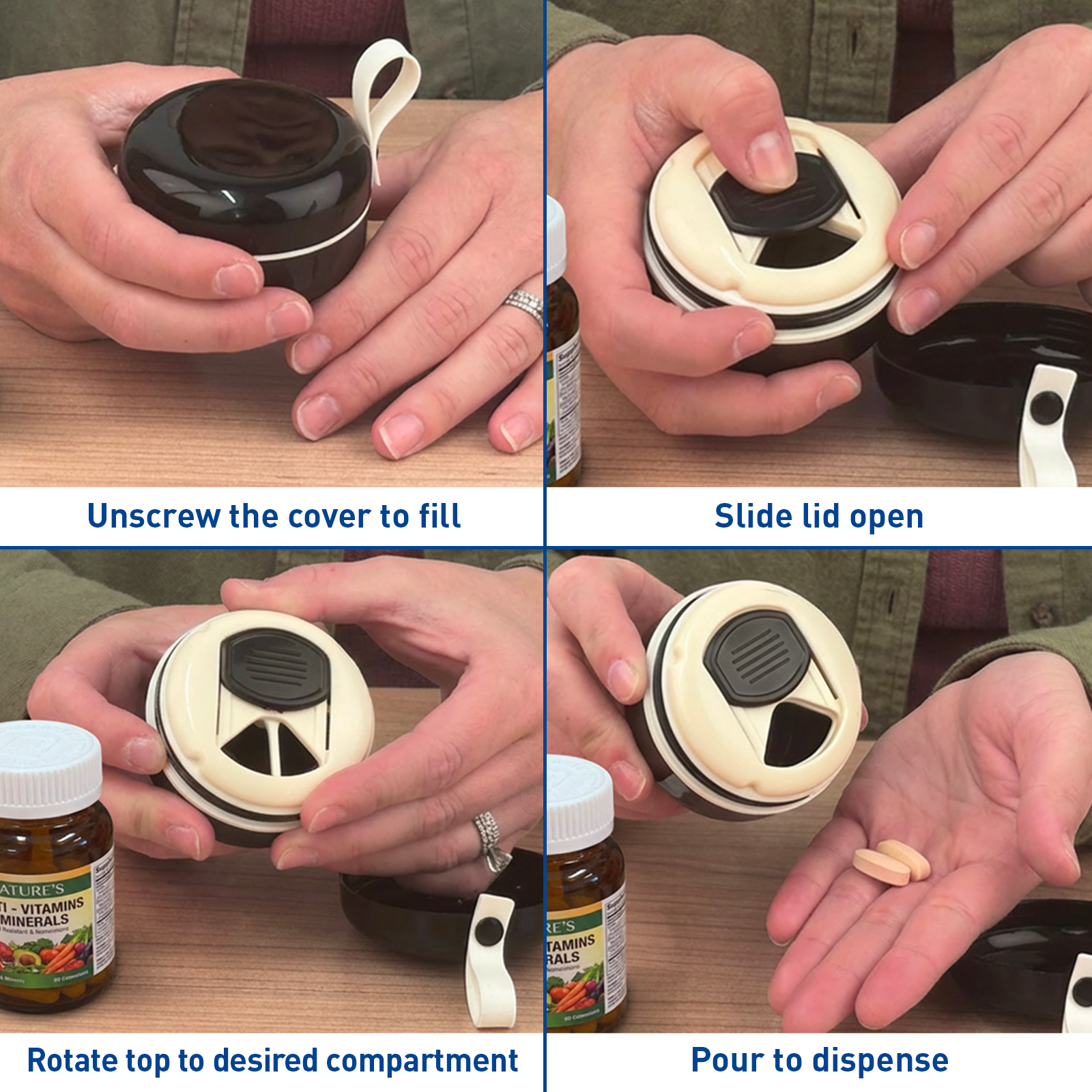 Ezy Dose® Mini Vitamin Organizer