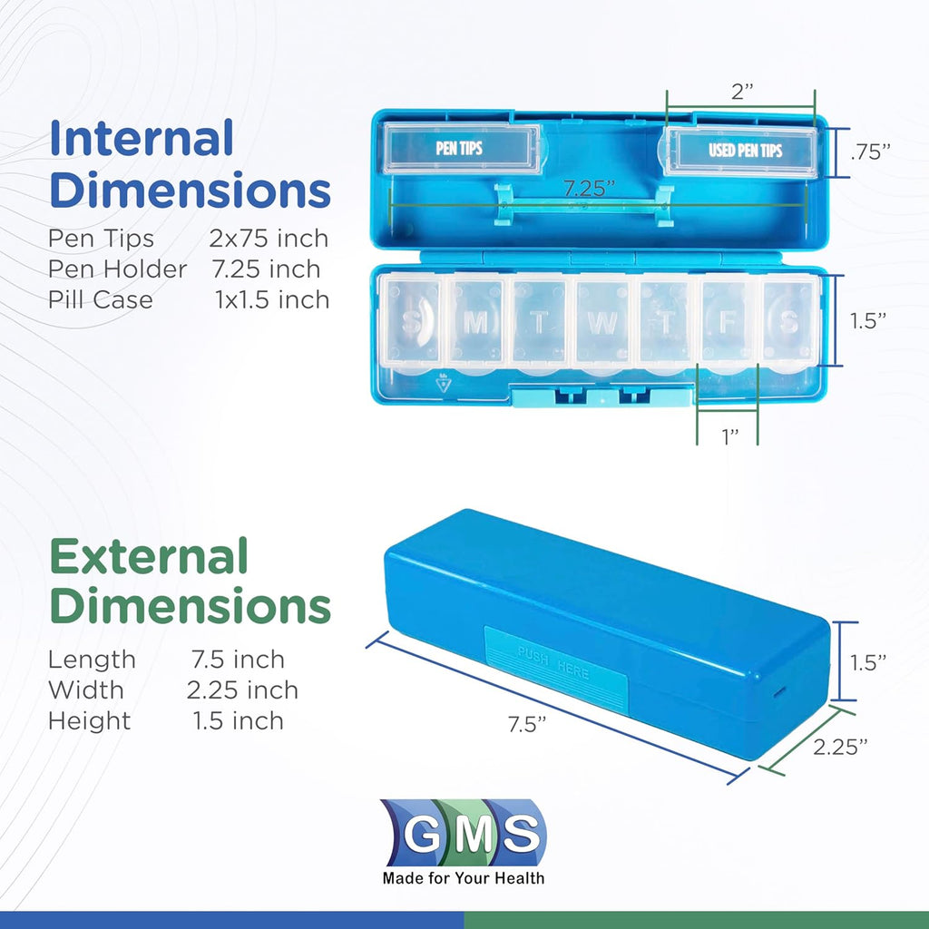 Diabetic™ Specialty Products 7-Day Pill Reminder With Pen Holder
