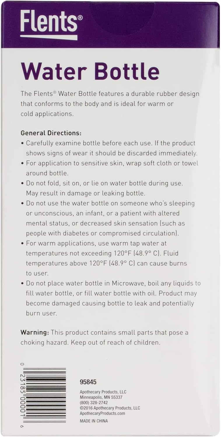 Apothecary Brands | Flents Water Bottle General Directions