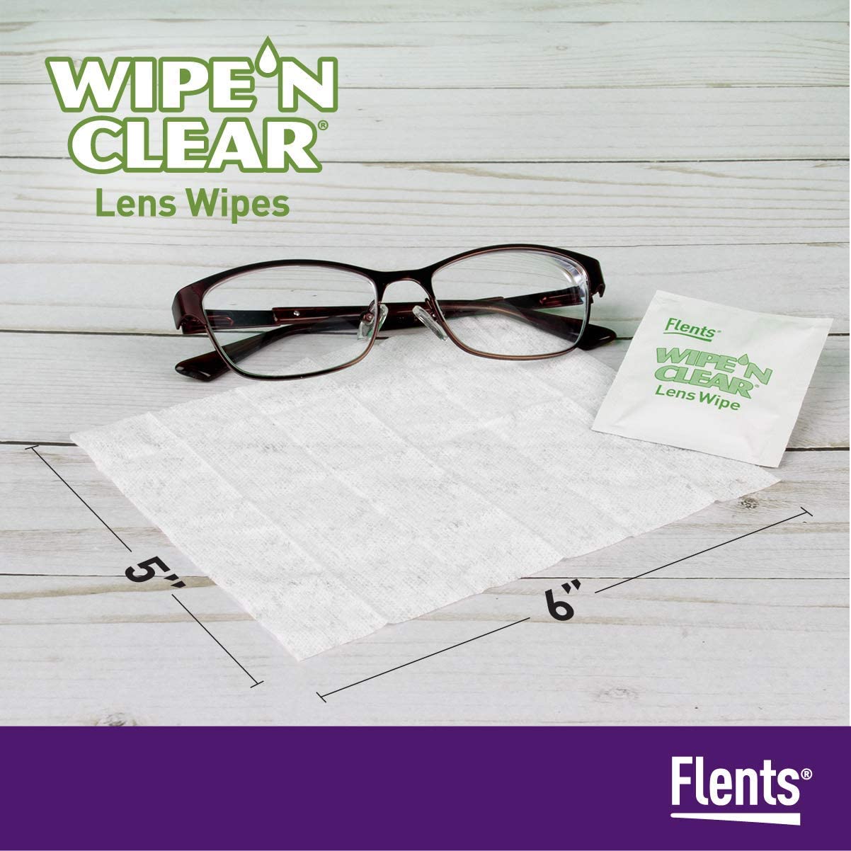 5"x6" Lens Cleaning Wipes
