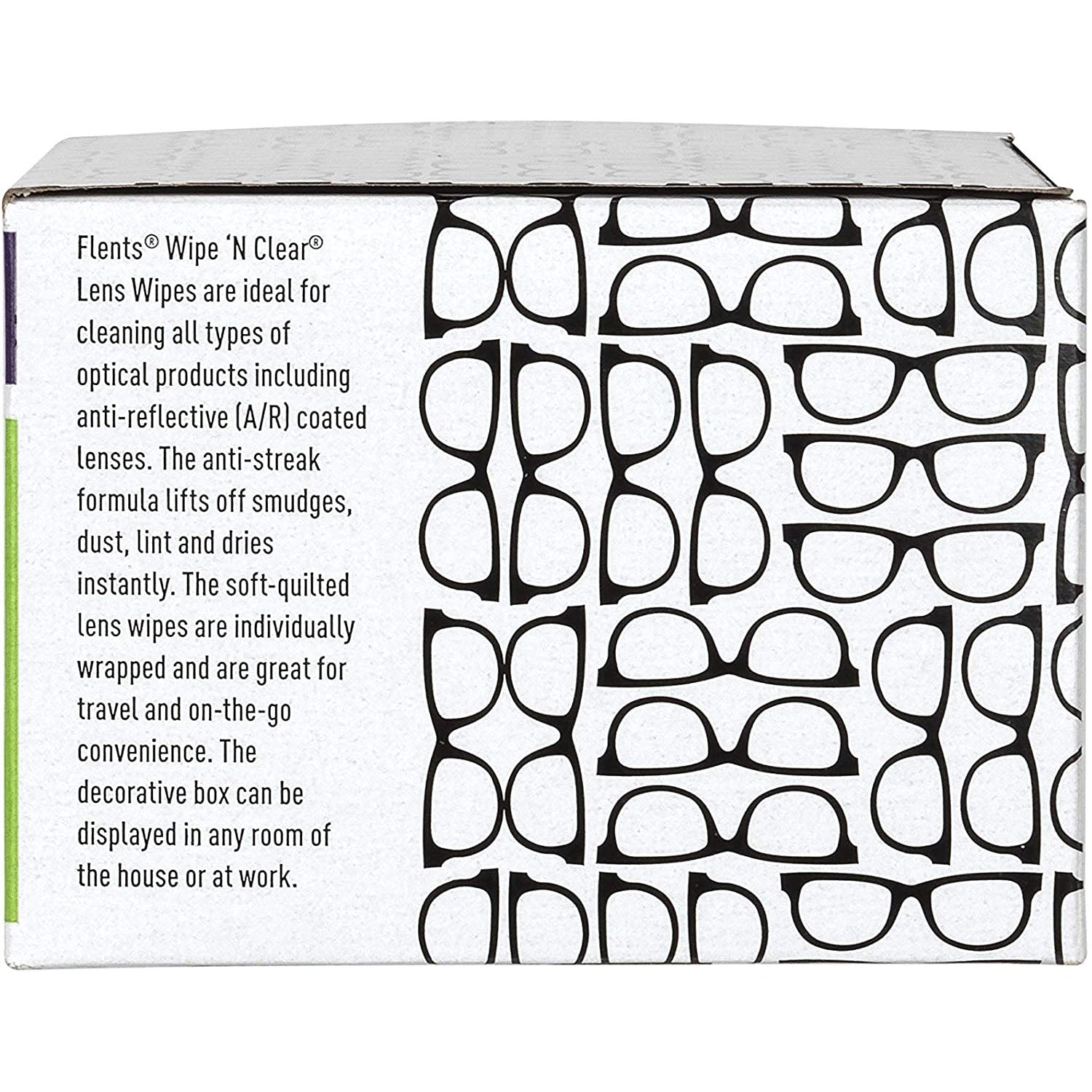 Instructions for Flents® Wipe 'n Clear® Lens Cleaning Wipes