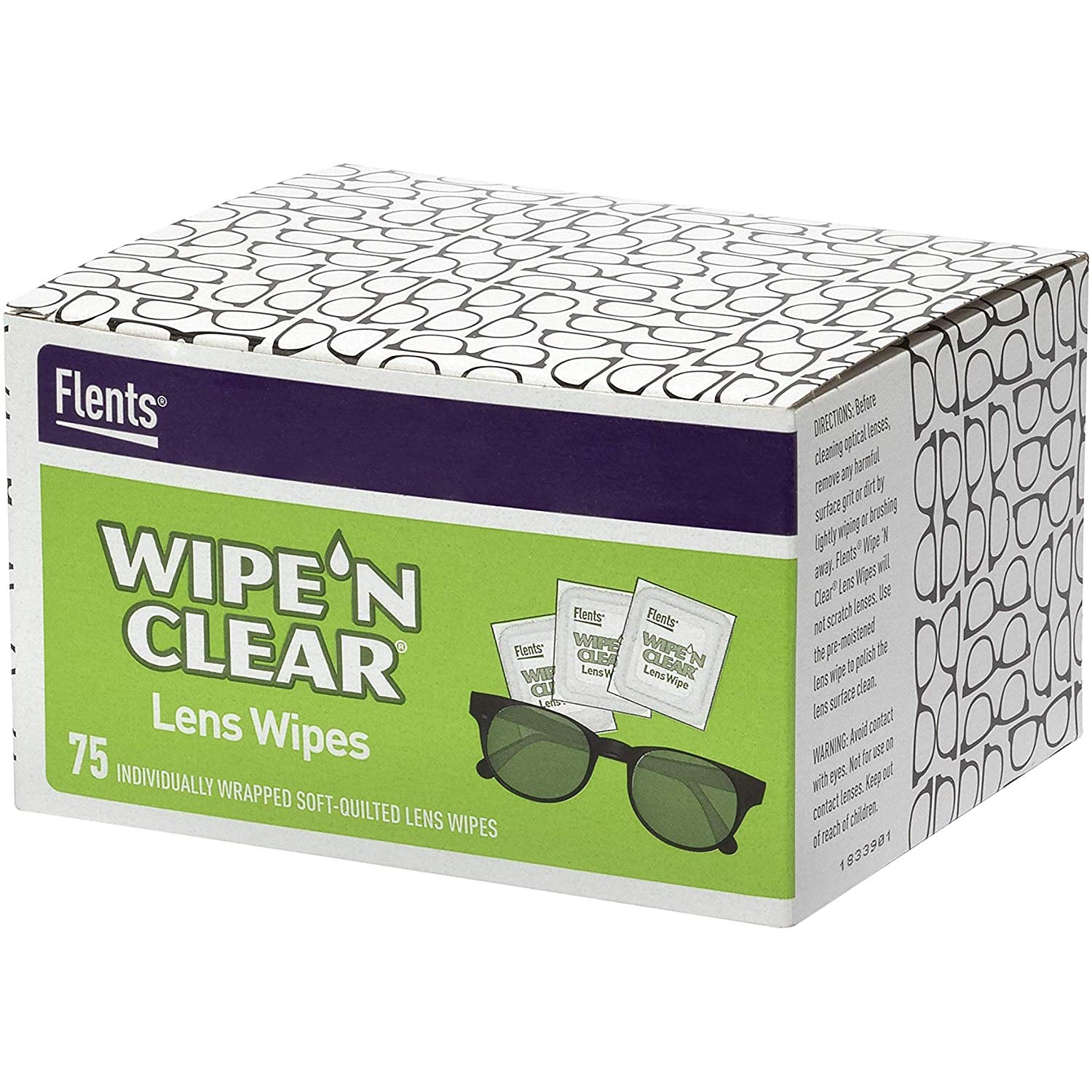 Box of Lens Wipes for cleaning glasses
