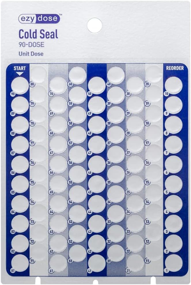 Ezy Dose® 90-Day Disposable Cards (Case of 500)