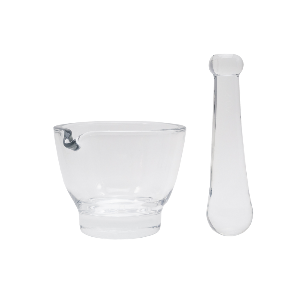 Apothecary Products 2 oz Glass Mortar and Pestle Bowl