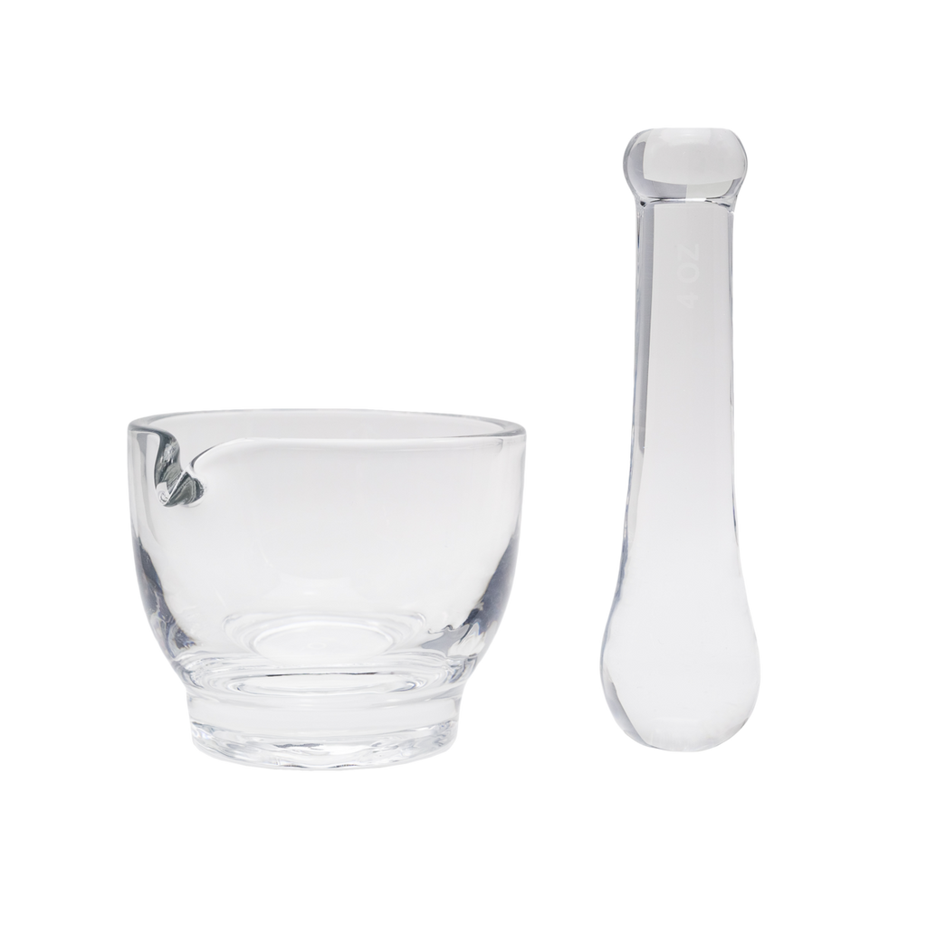 Apothecary Products 4 oz Glass Mortar and Pestle Set
