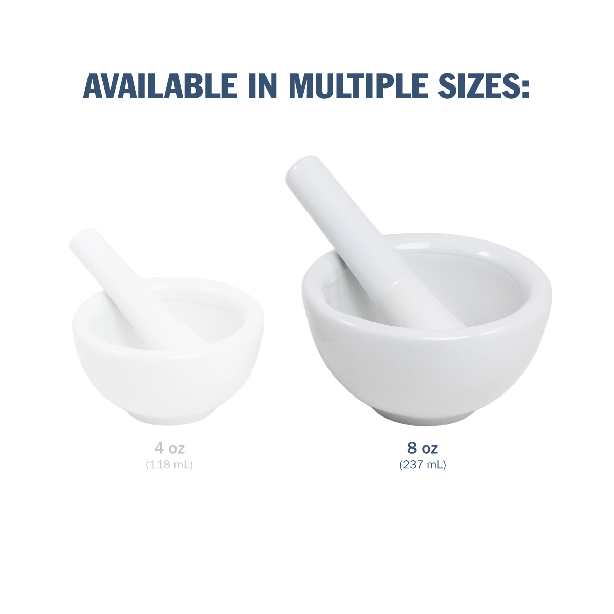 Apothecary Products 8 oz Porcelain Mortar and Pestle