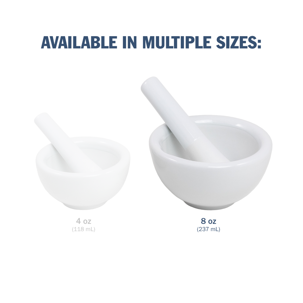 Apothecary Products 8 oz Porcelain Mortar and Pestle