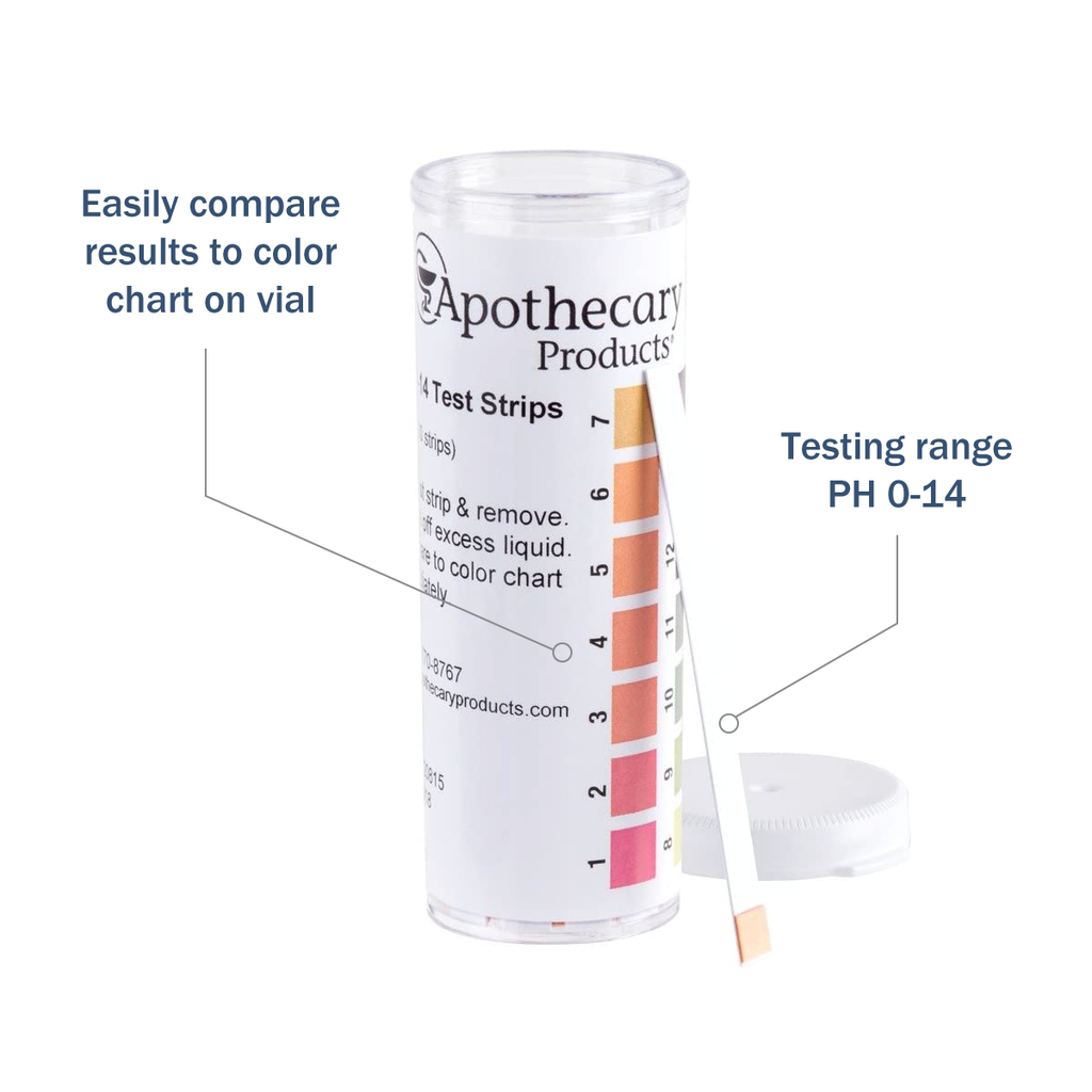 Apothecary Products Universal pH Test Strips (Pack of 100)