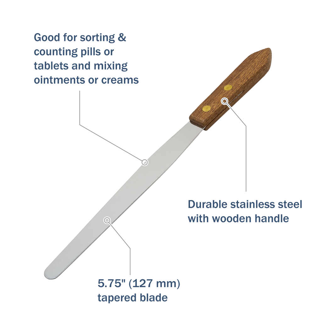 Apothecary Products Stainless Steel Spatula and Blade (5.75 in)