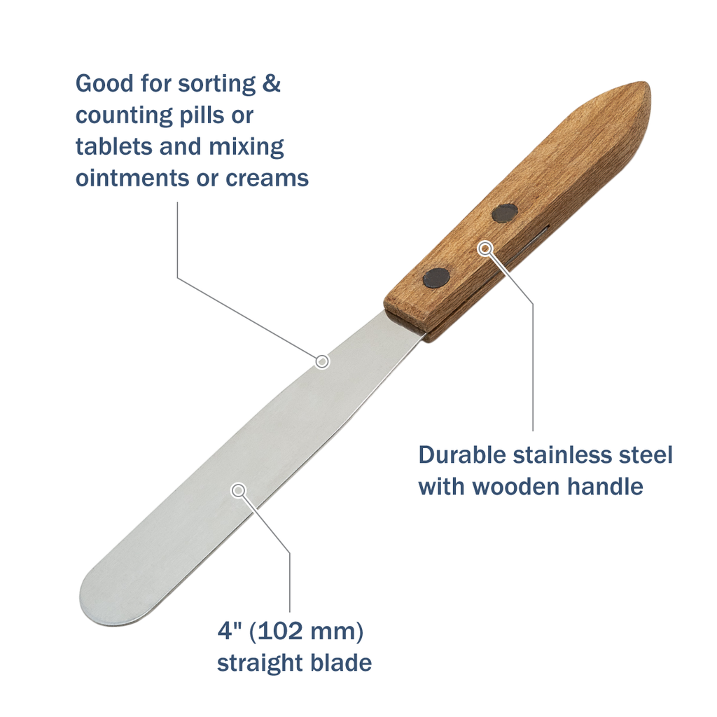 Apothecary Products Stainless Steel Spatula and Blade (4 in)