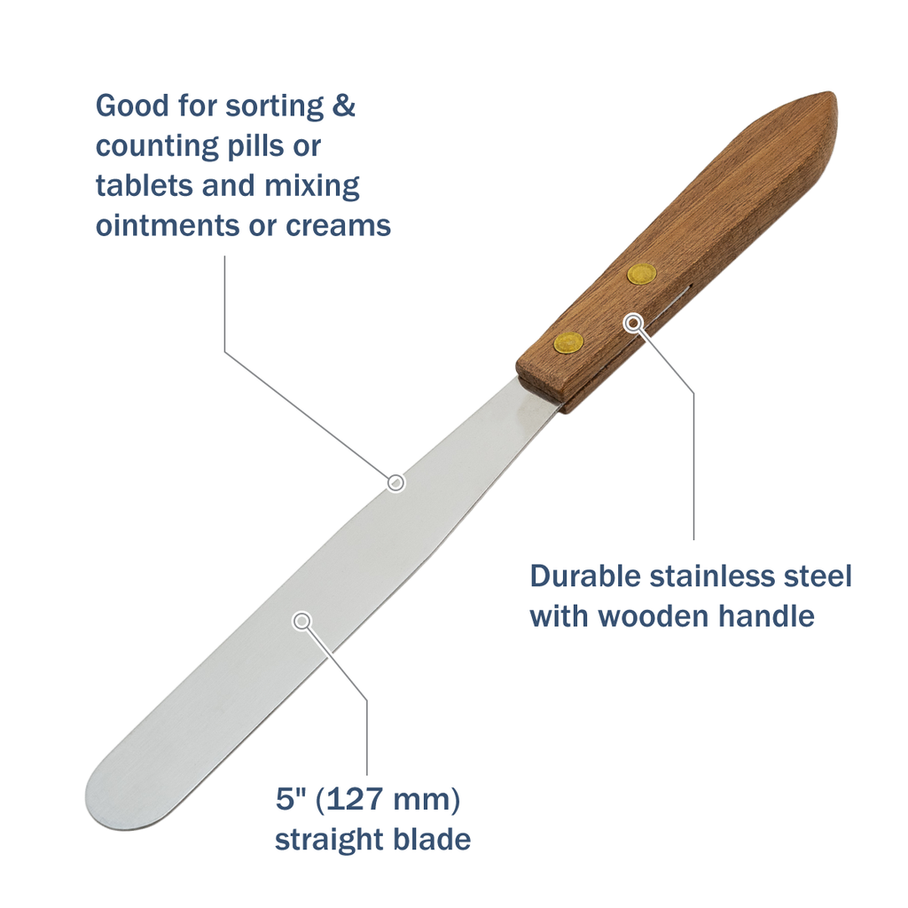 Apothecary Products Stainless Steel Spatula and Blade (5 in)