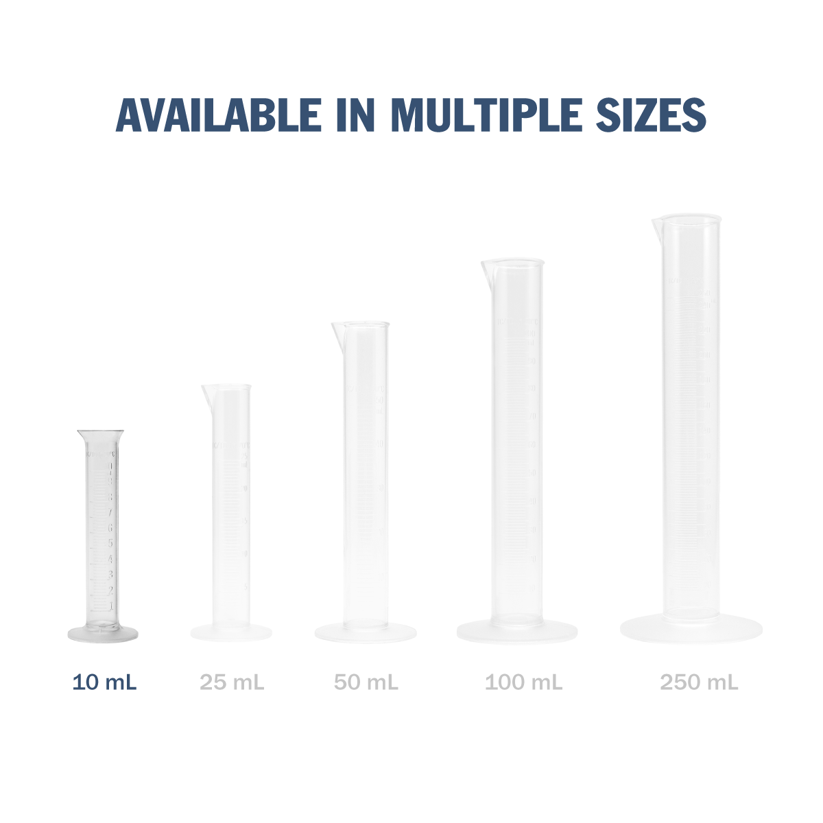 Apothecary Products 10 mL Autoclavable Polymethylpentene Graduated Cylinder
