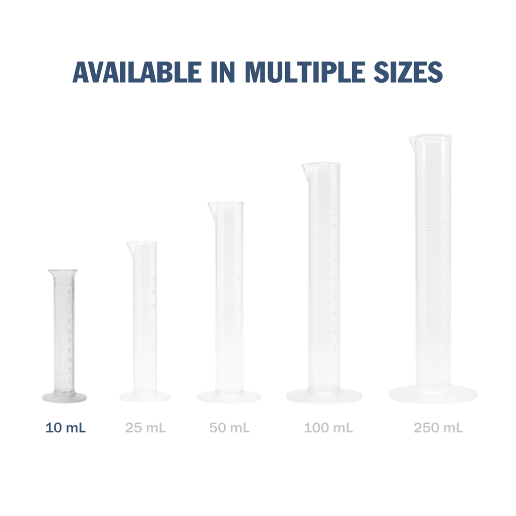 Apothecary Products 10 mL Autoclavable Polymethylpentene Graduated Cylinder