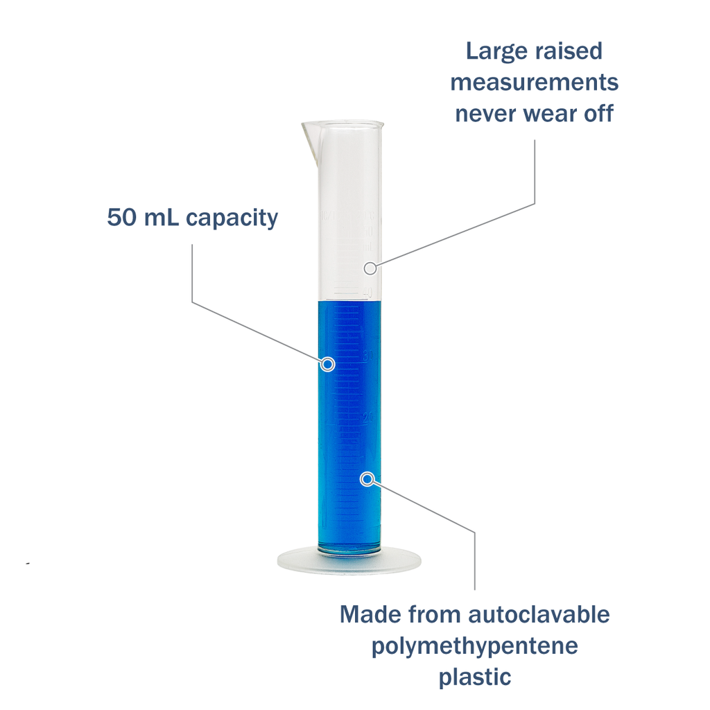 Apothecary Products 50mL Autoclavable Graduated Cylinder