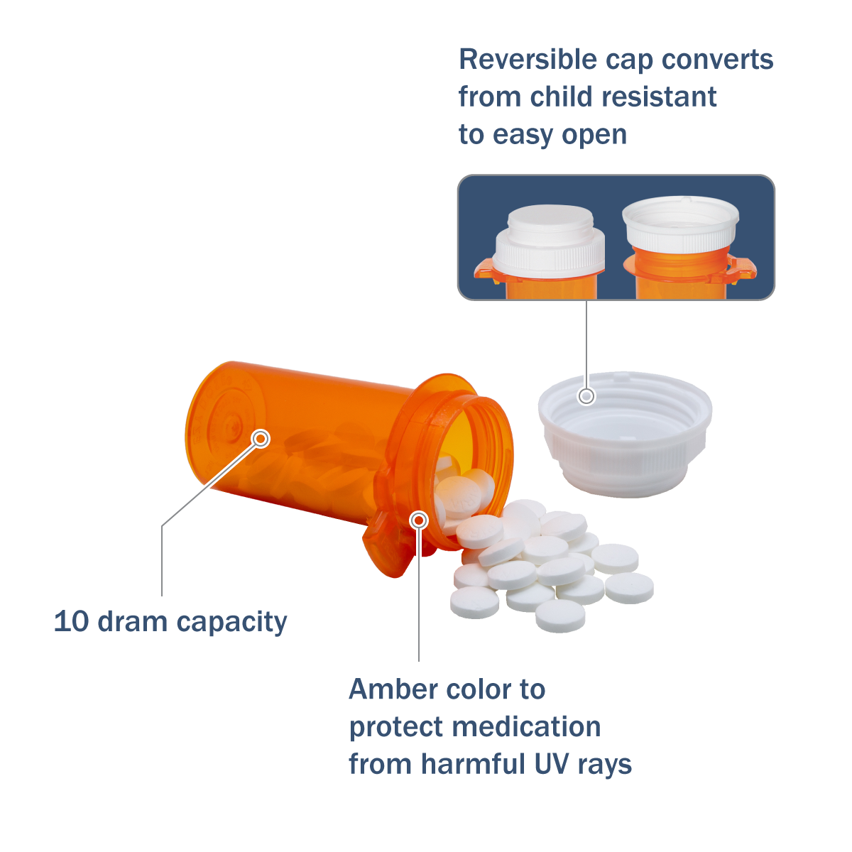 Ezy Dose® 10 Dram Vial (Case of 250)