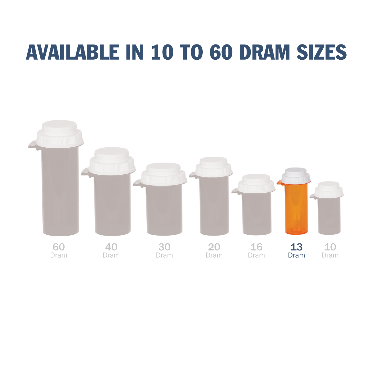 Ezy Dose® 13 Dram Vial (Case of 200)