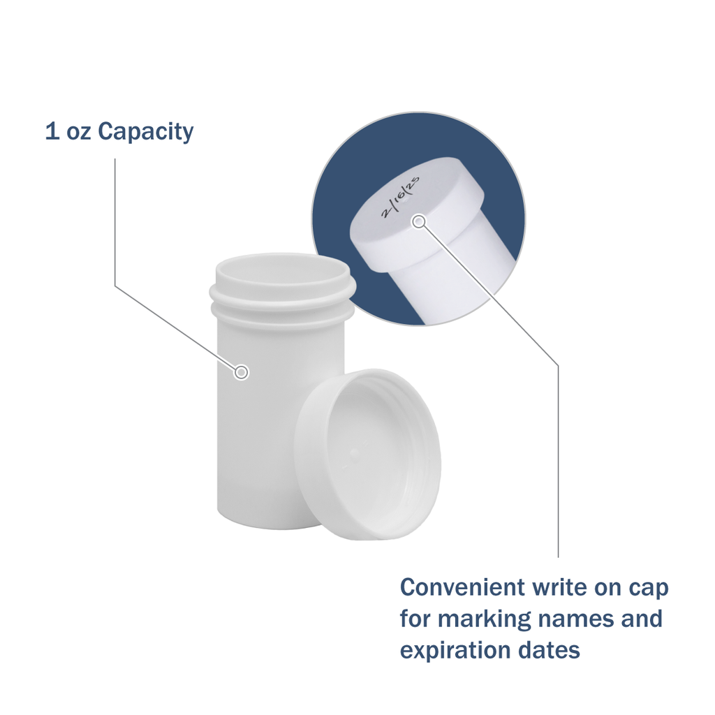 Ezy Dose® 1 oz Ointment Jar and Container (Pack of 12)
