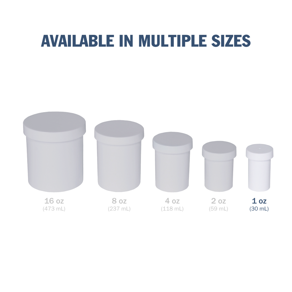 Ezy Dose® 1 oz Ointment Jar and Container (Pack of 12)