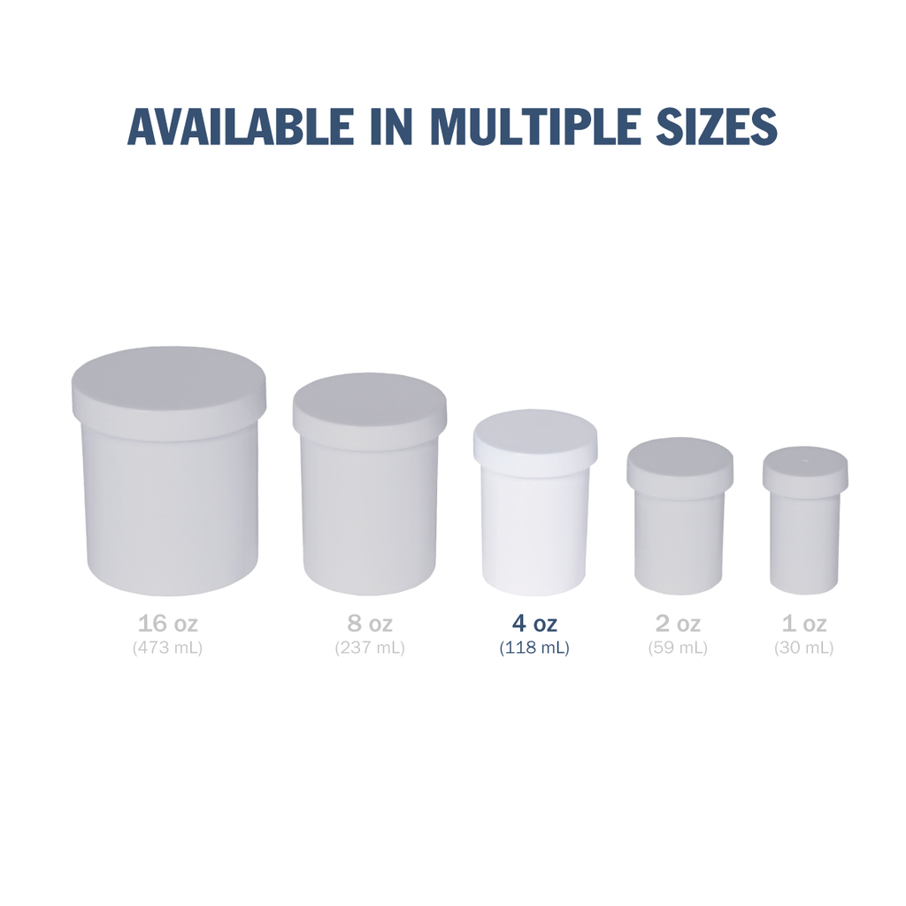 Ezy Dose® 4 oz Ointment Jar and Containers (Pack of 12)