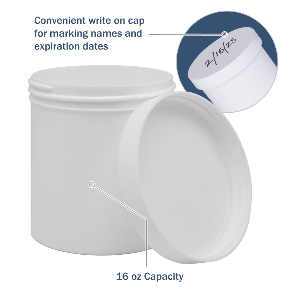 Apothecary Products 16 oz Ointment Jar and Container (Pack of 12)
