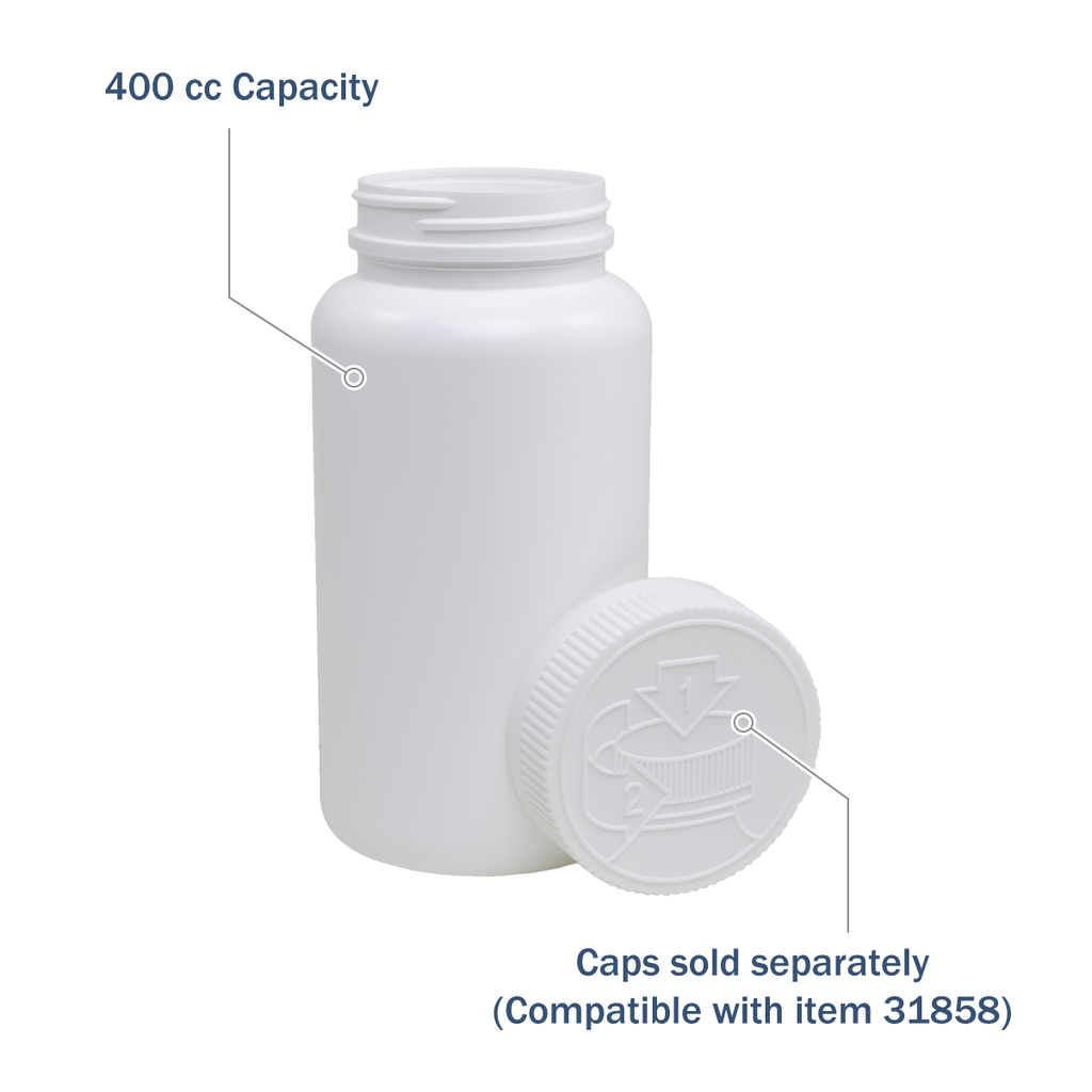Ezy Dose® 400 mL Pharmaceutical Round Bottle (Pack of 12)