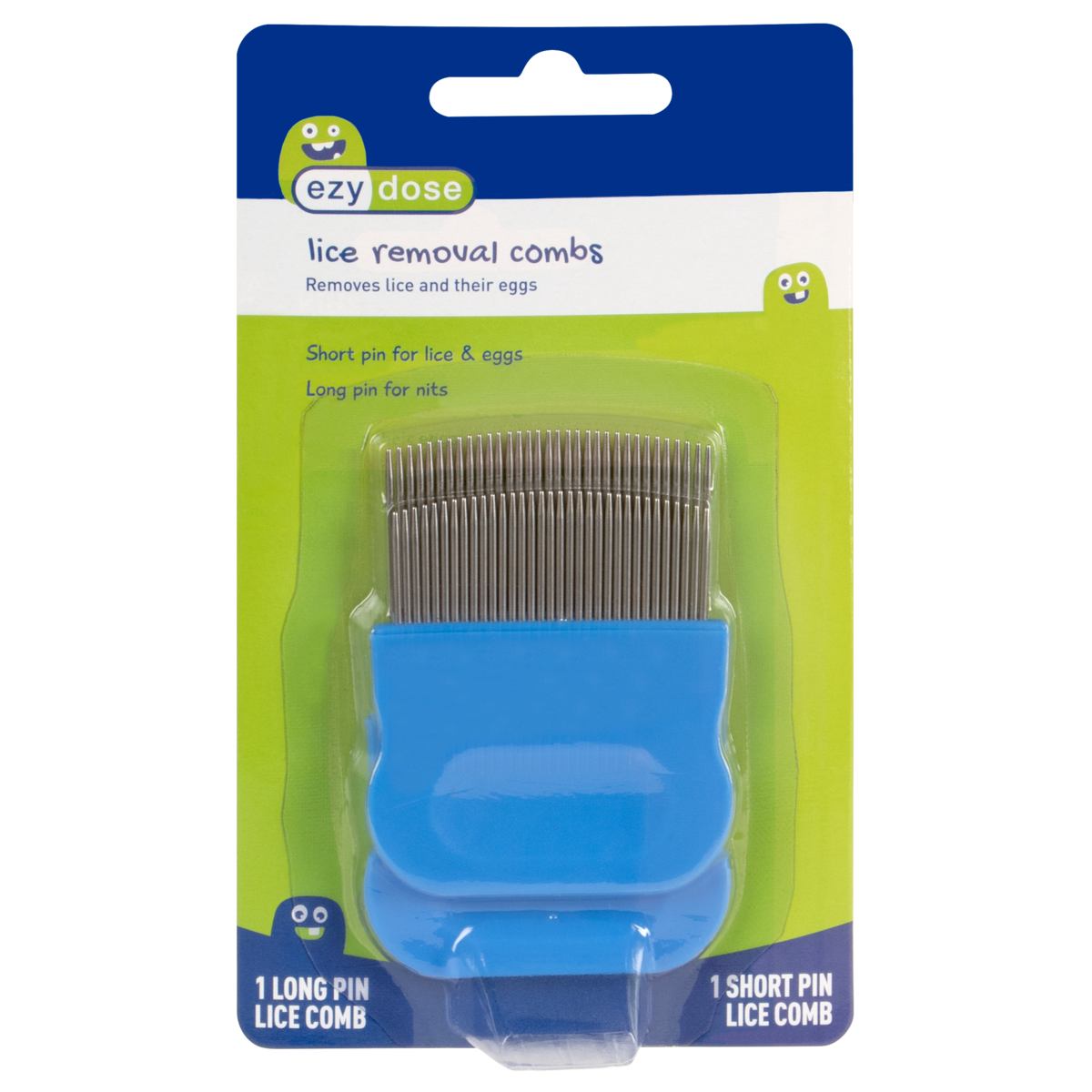 Ezy Dose Kids® Lice Removal Combs (1 Long, 1 Short)
