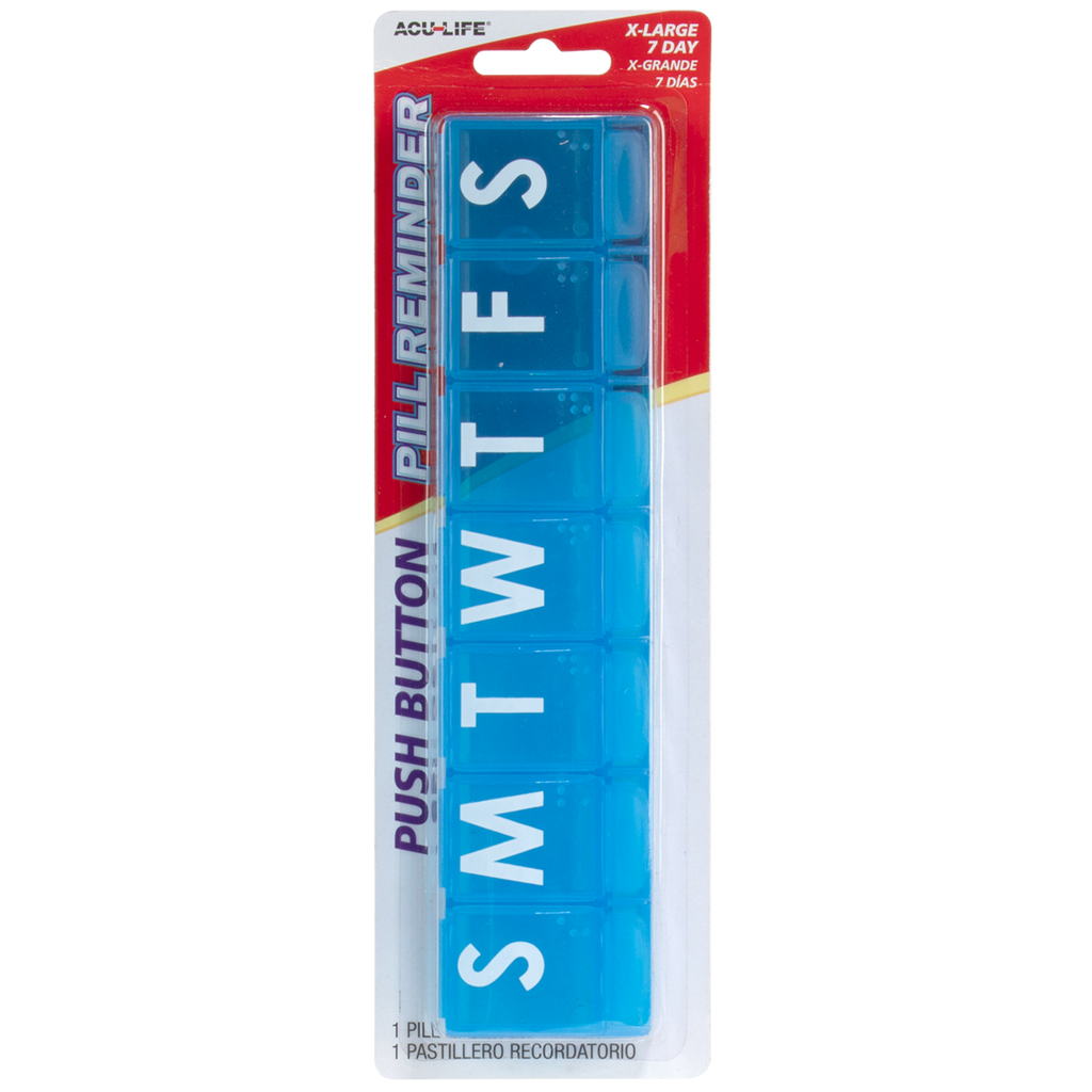Acu-Life® 7 Day Push Button Pill Reminder (XL)