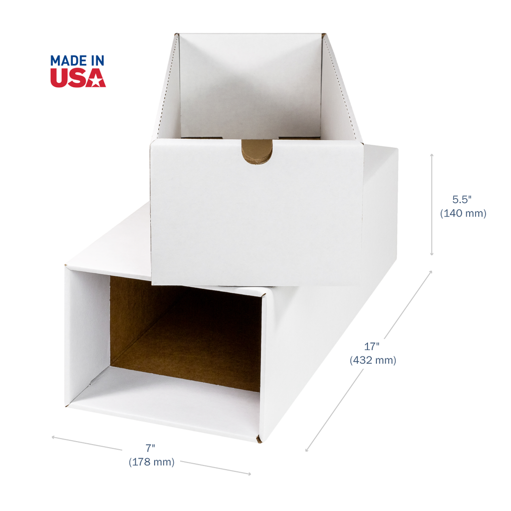APOTHECARY PRODUCTS Single File Organizer & Drawer, Storage for Paper, Files, Prescriptions, 2 Compartments, White, 13 1/2