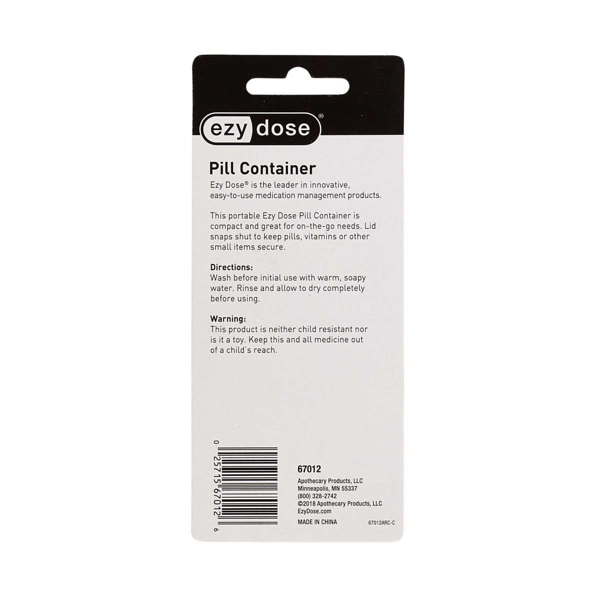 Ezy Dose® Portable Pill Container