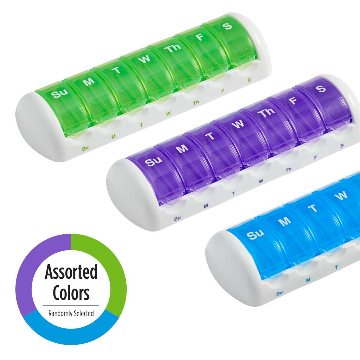 Ezy Dose® Weekly Pill Planner with Daily Pop-Outs