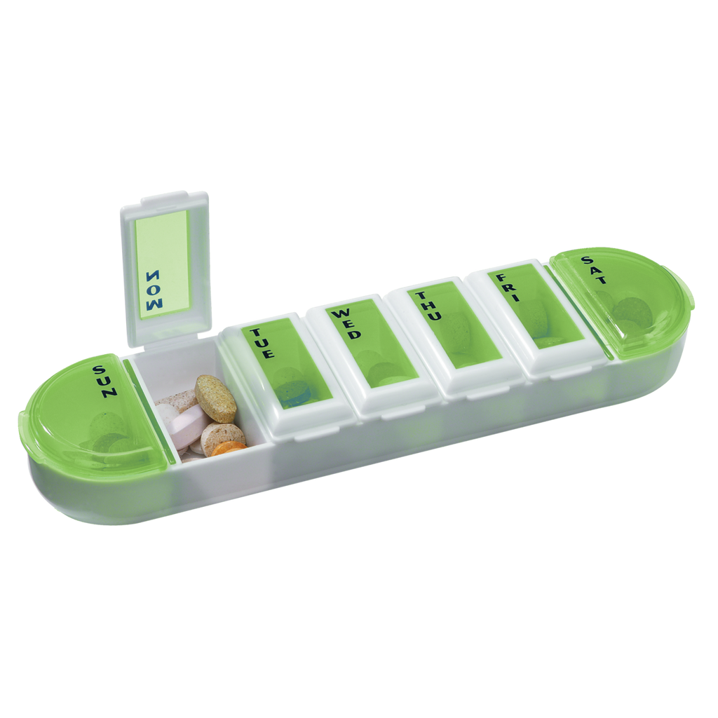 Ezy Dose® Weekly Pill Planner with Rounded Base