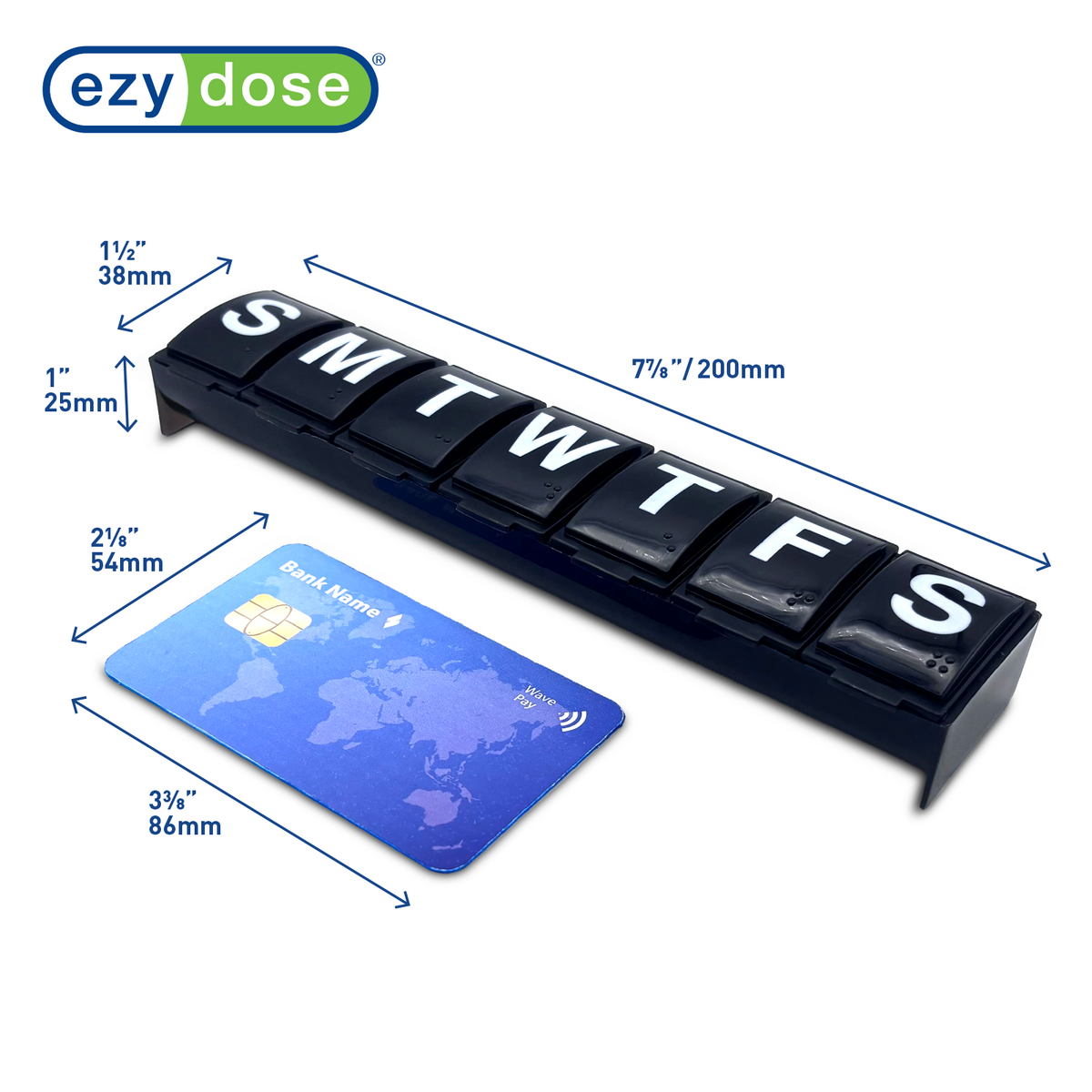 Ezy Dose® Contoured Weekly Pill Organizer (XL)
