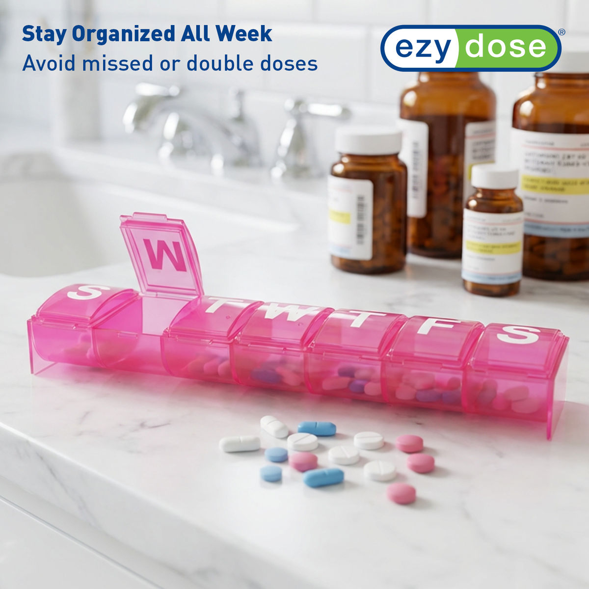 Ezy Dose® Contoured Weekly Pill Organizer (XL)