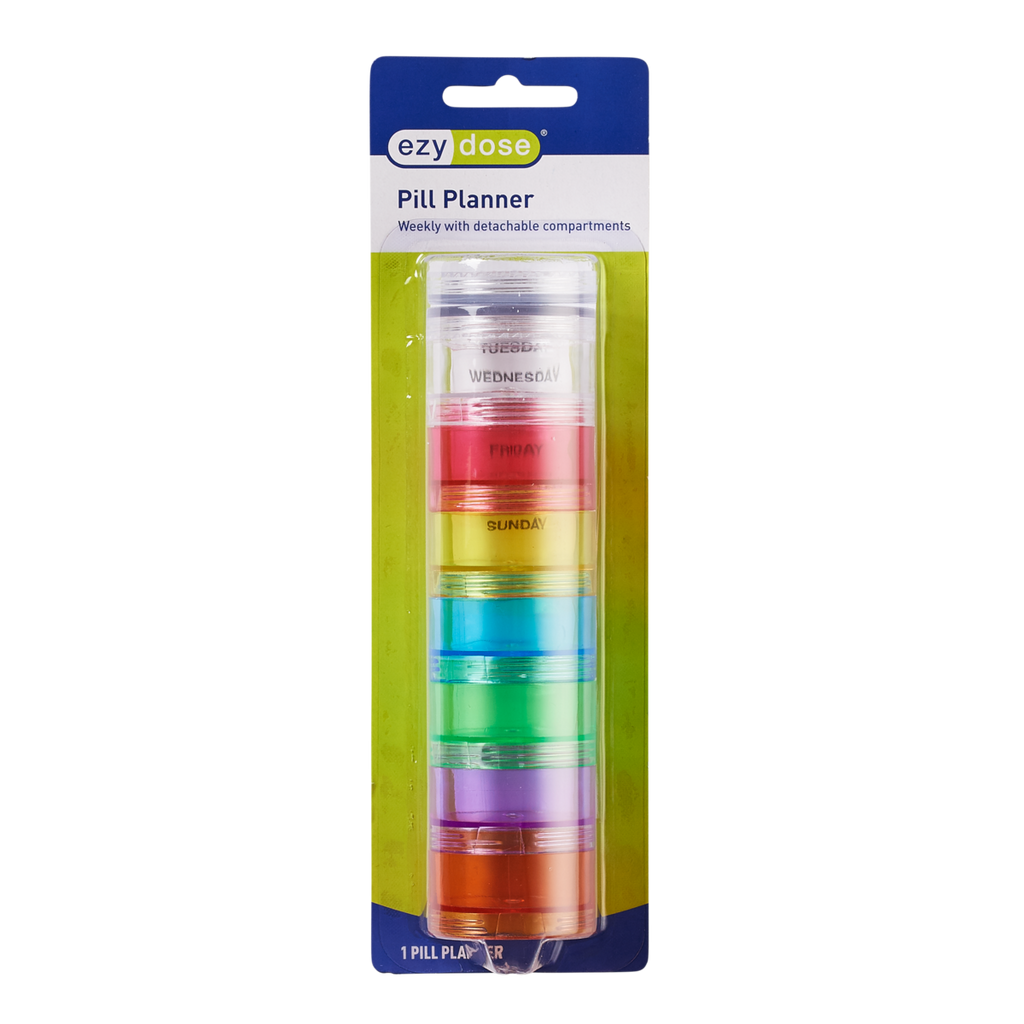 Ezy Dose® Weekly Stackable Pill Planner with Detachable Compartments