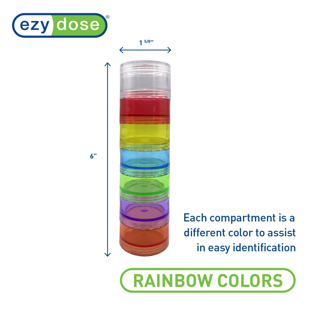 Ezy Dose® Weekly Stackable Pill Planner with Detachable Compartments