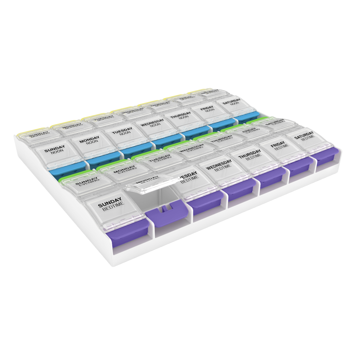 Ezy Dose® Push Button Weekly 4x/Day Pill Organizer (3XL)