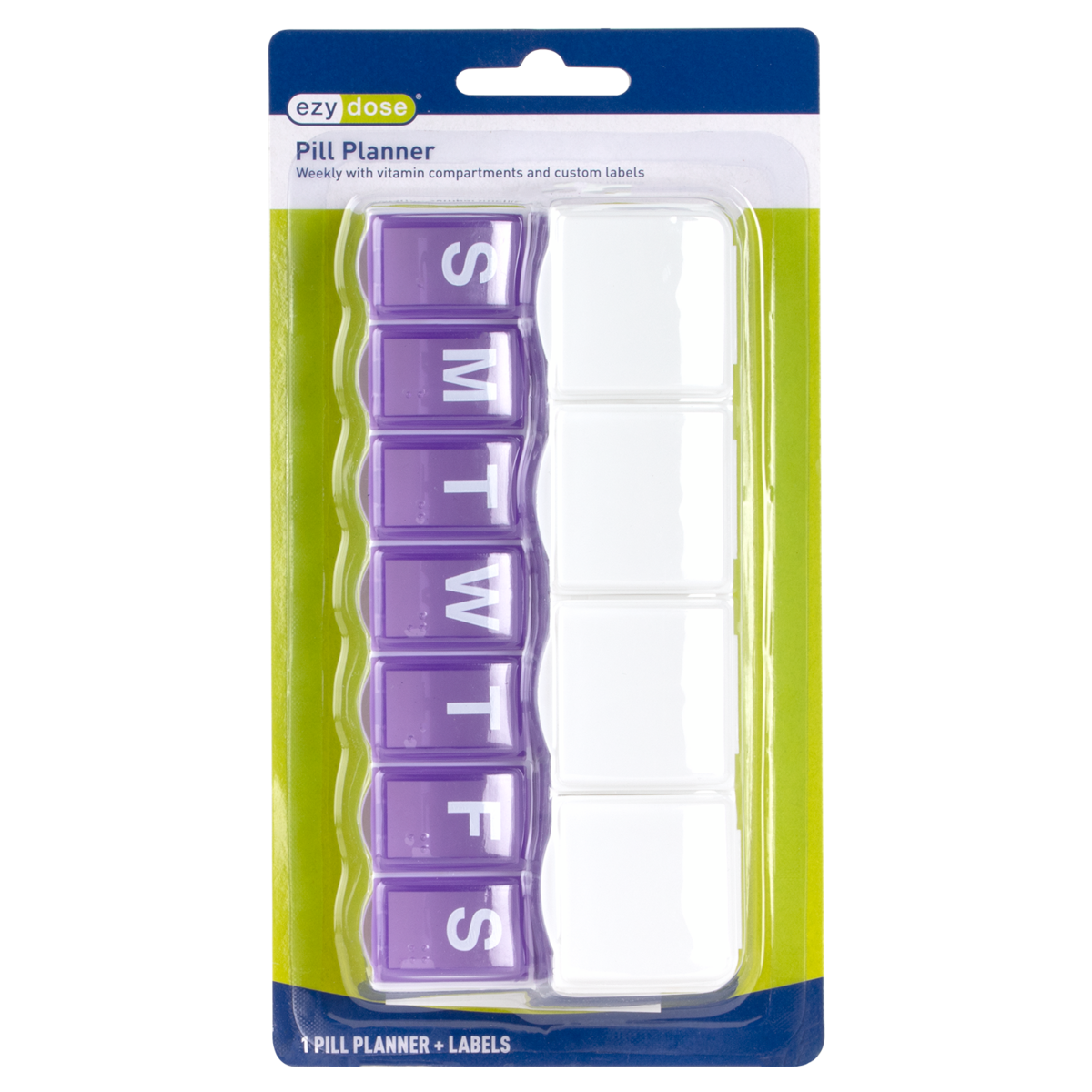 Ezy Dose® Weekly Pill Planner with Vitamin Compartments