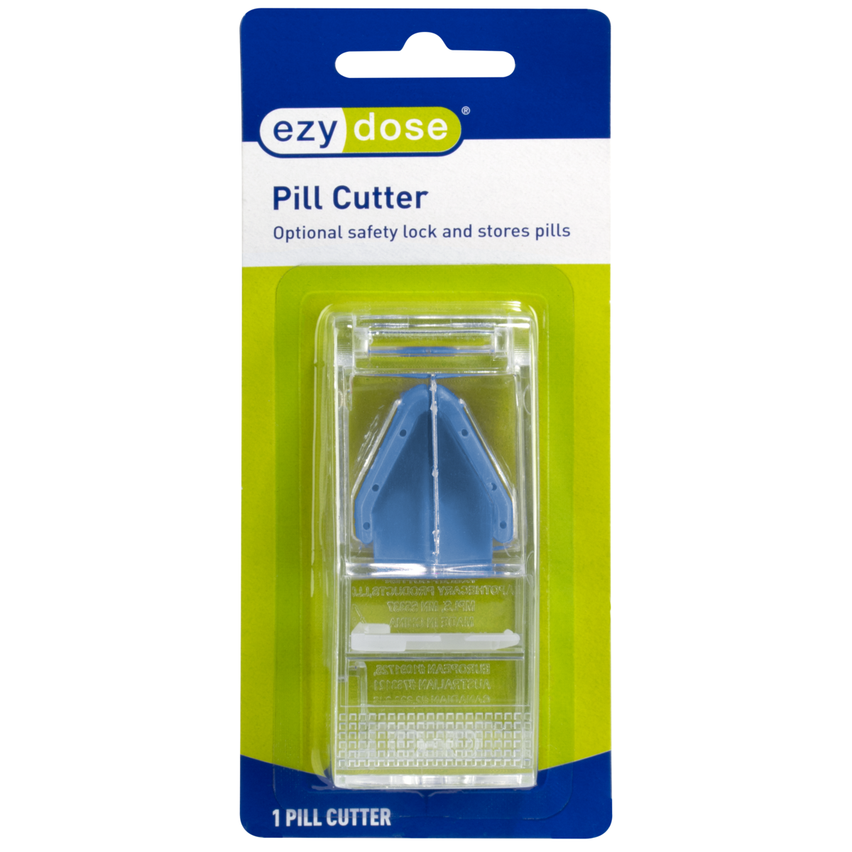 Ezy Dose® Pill Cutter with Storage and Safety Lock