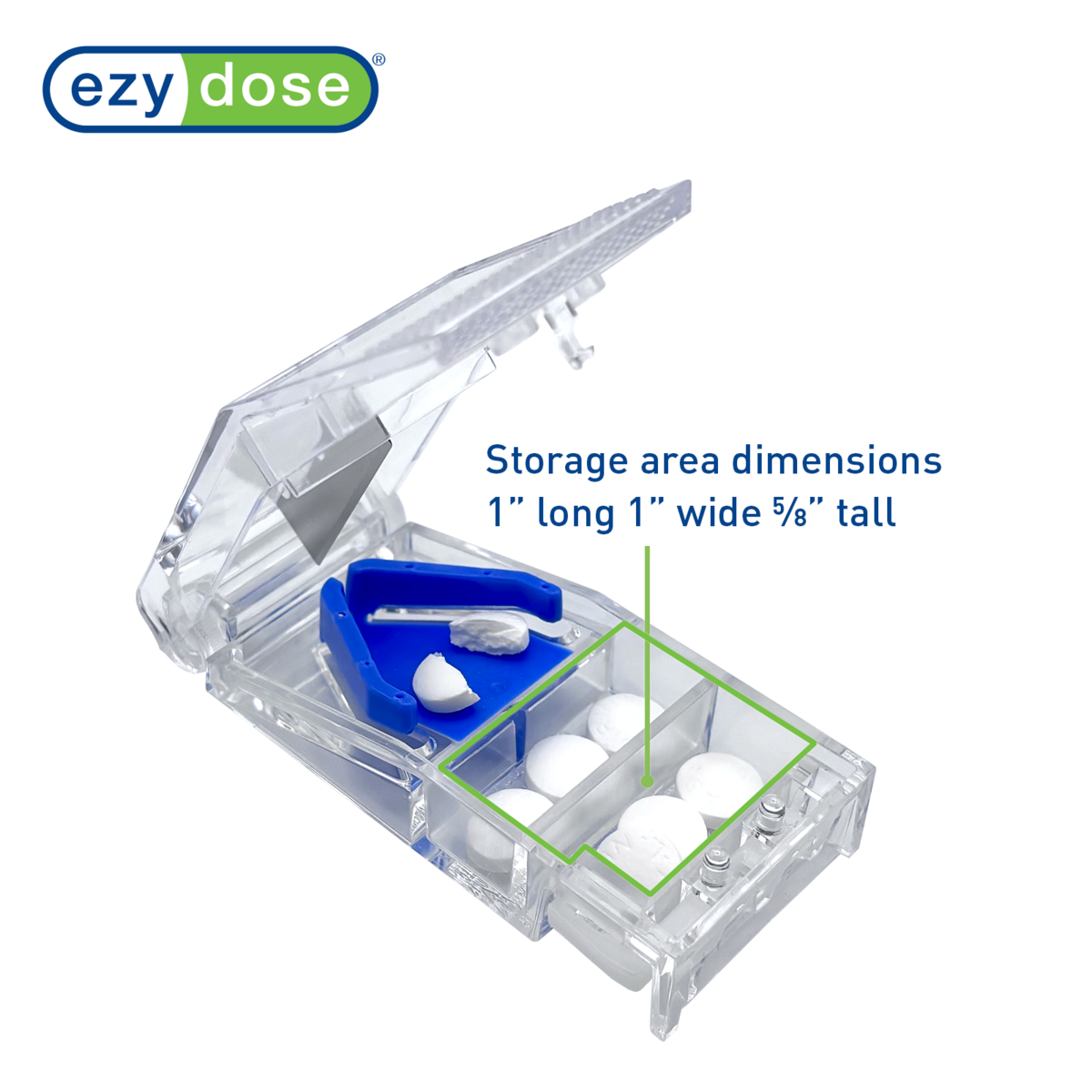 Ezy Dose® Pill Cutter with Safety Lock and Storage
