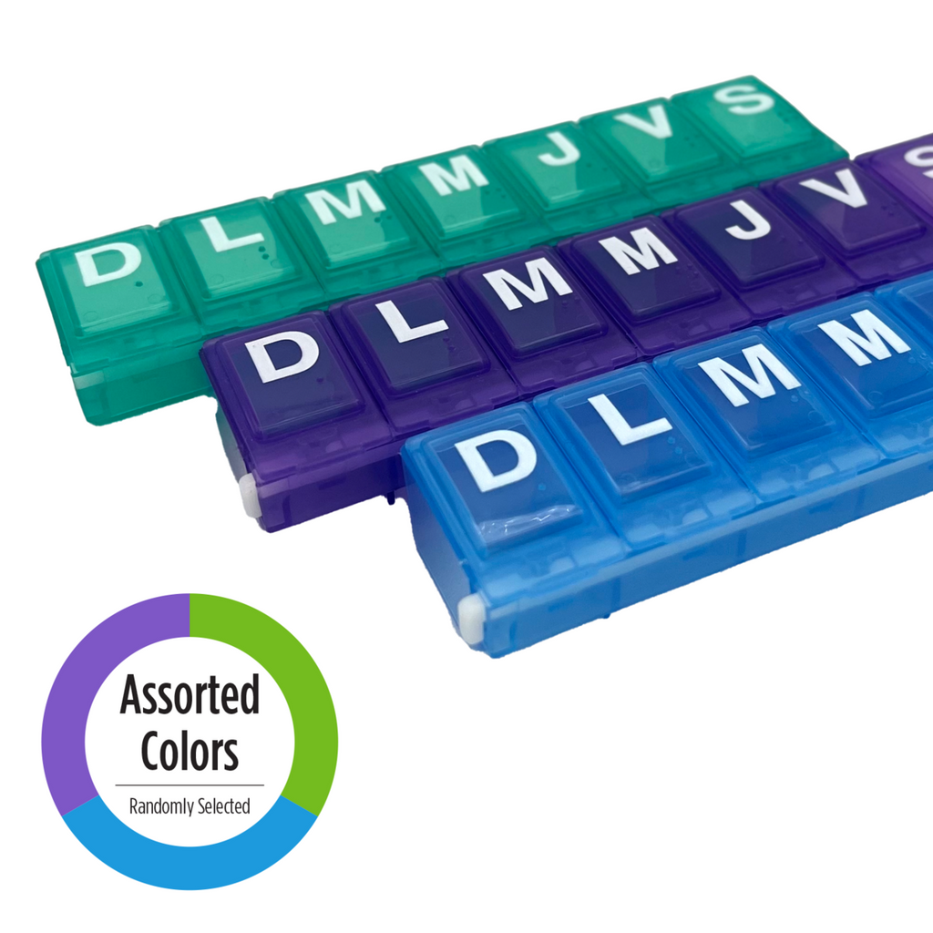 Ezy Dose® Weekly Spanish Pill Planner with Locking Device