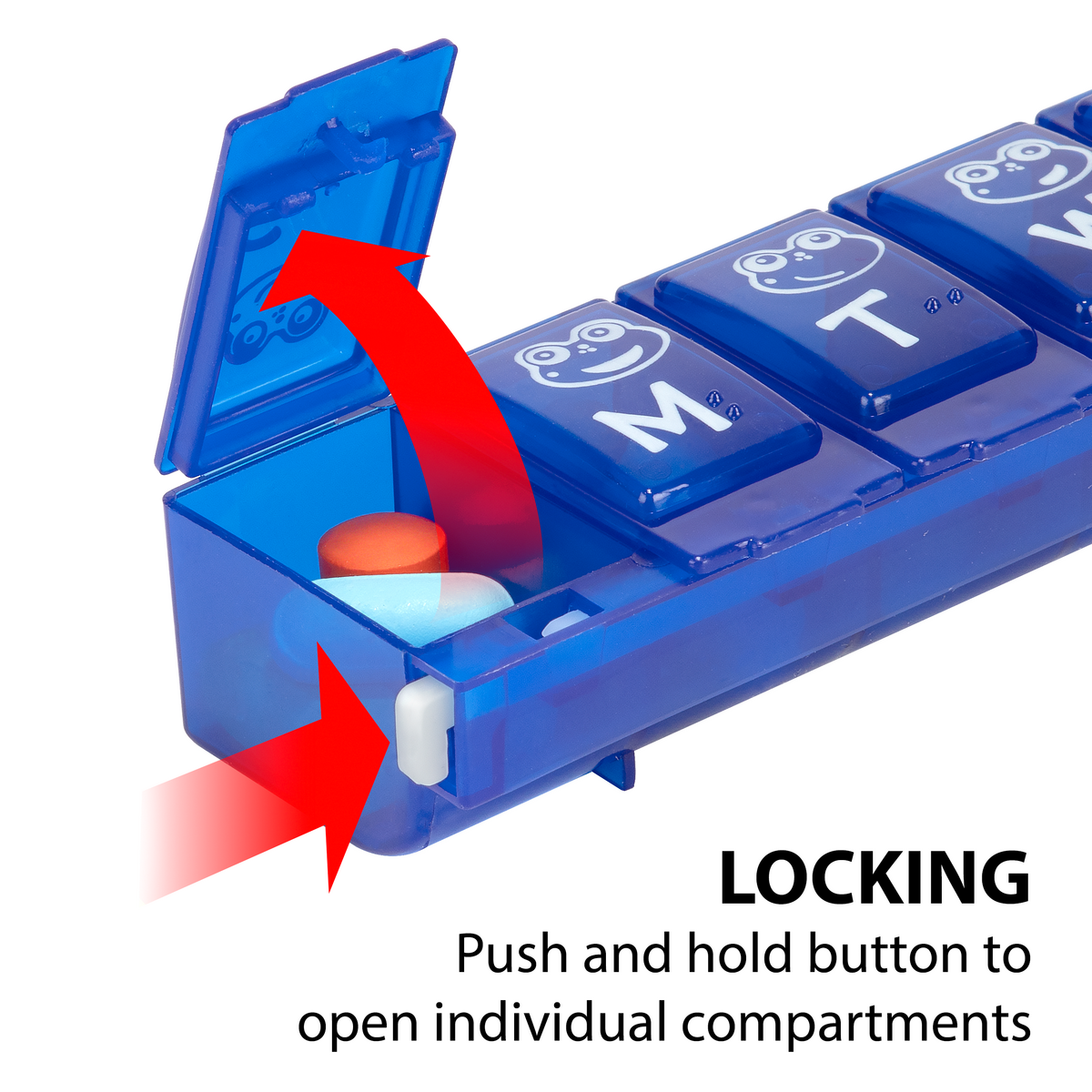 Ezy Dose Kids® Locking Pill Organizer