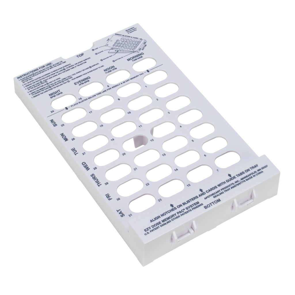Ezy Dose® 31-Day Disposable Blisters Starter Kit (3 Cards, 3 Blisters, Tray, Brayer)